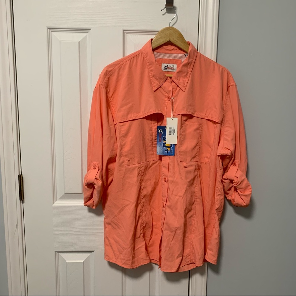 Bass Pro Shops Sannibel Shell Pink Shirt 2x